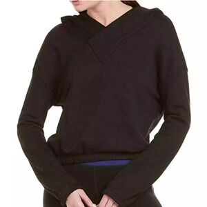 Alala Off Duty Cropped Hoodie Sz Small‎ Black